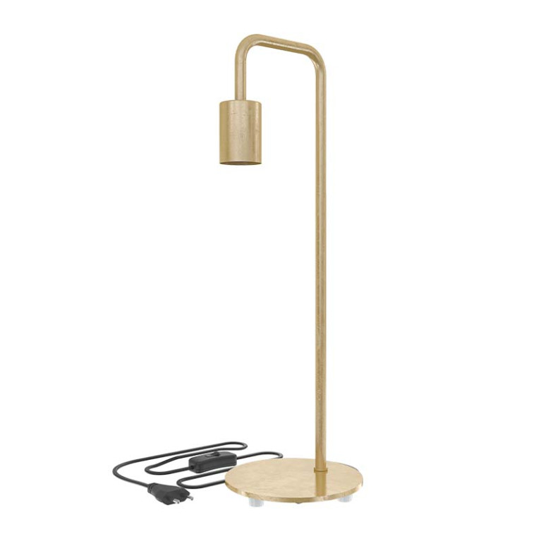 Calex Tafellamp 53 cm Craquele Goud 150 cm snoer en schakelaar E27 Product