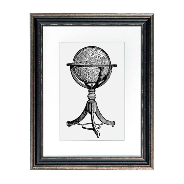 Fotolijst Venice Zwart/Zilver 30x45 cm - Art Print en Passe Partout