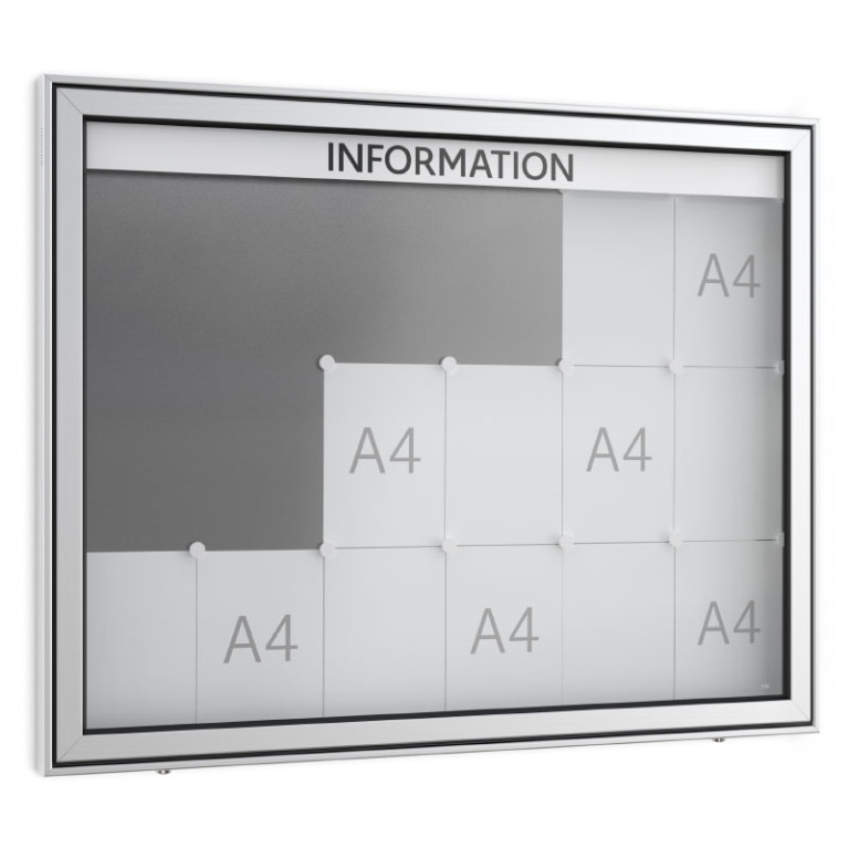 Informatiekast Buiten Draaideur 18x A4 Premium