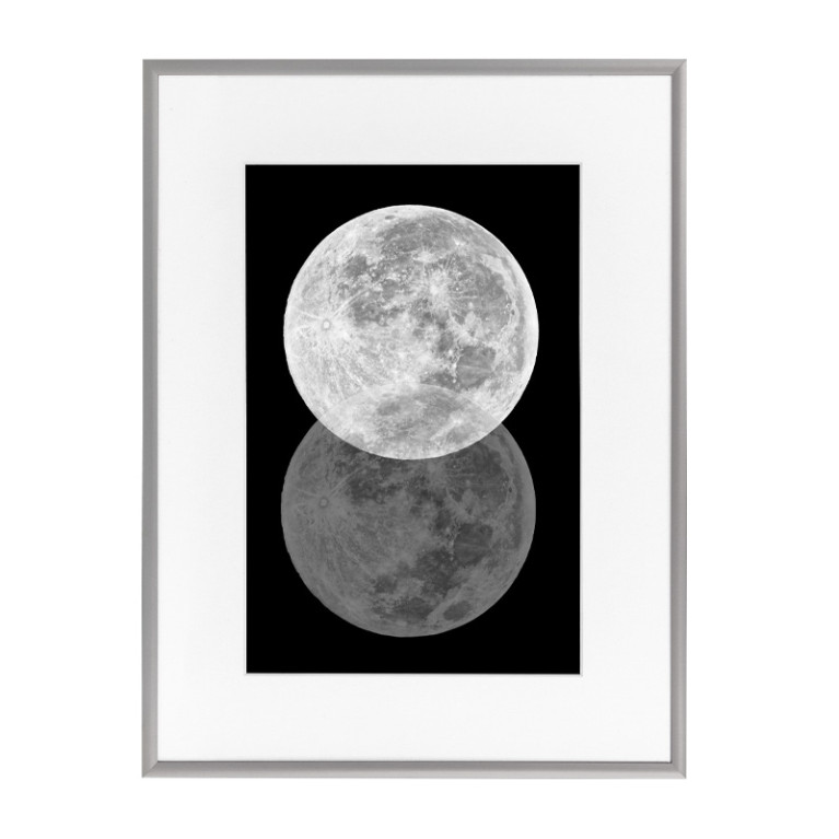 Wissellijst Budget Zilver 50x70cm met print