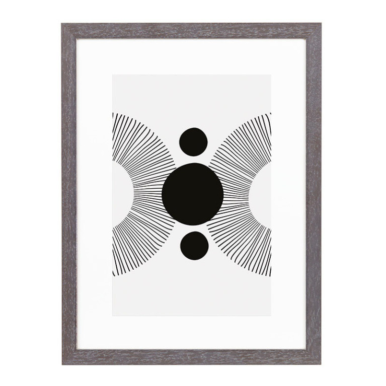 Wissellijst Vergrijsd Breed 18x24 cm - Art Print en Passe Partout