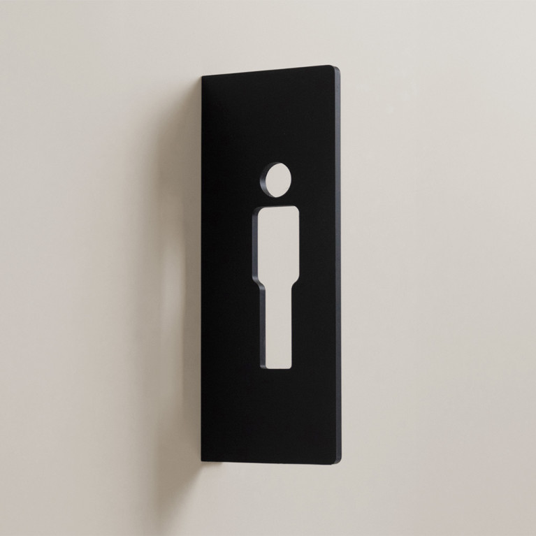 Oacklux Toiletbord Restro Zwart - Man