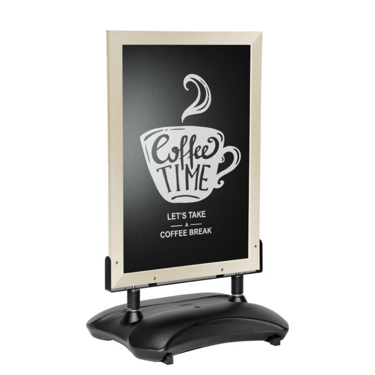 Stoepbord ChalkPro Blank 80x105 cm sfeer