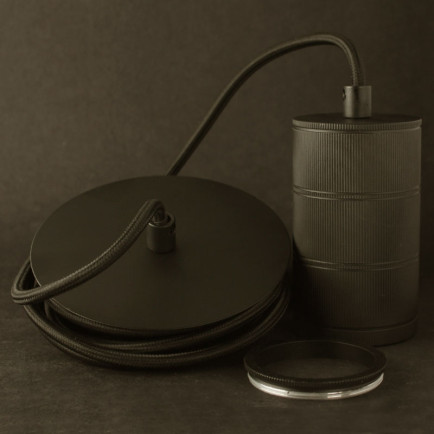 Hanglamp  Milford E27 Zwart  overview