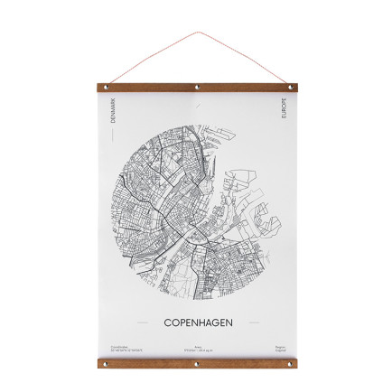 Posterhanger Hout Nikkel 80 cm