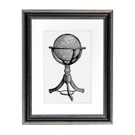 Fotolijst Venice Zwart/Zilver A4 (21x29,7 cm) - Art Print en Passe Partout