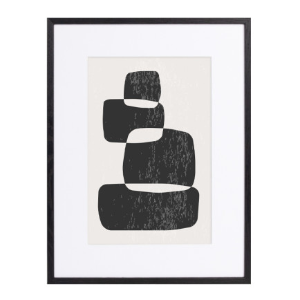 Vintlux Fotolijst Vesterby Ultra Thin - Eiken Zwart - Art Print en Passe Partout