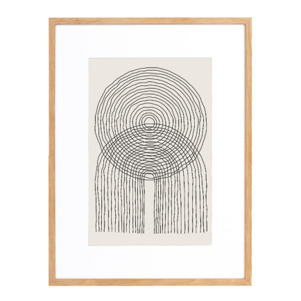 Vintlux Fotolijst Vesterby Ultra Thin - Eiken - Art Print en Passe Partout