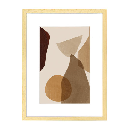 Wissellijst Hout 30x45 cm - Lijst met artwork en passe partout
